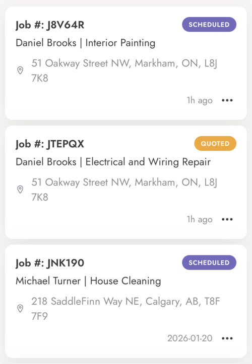 Track every job